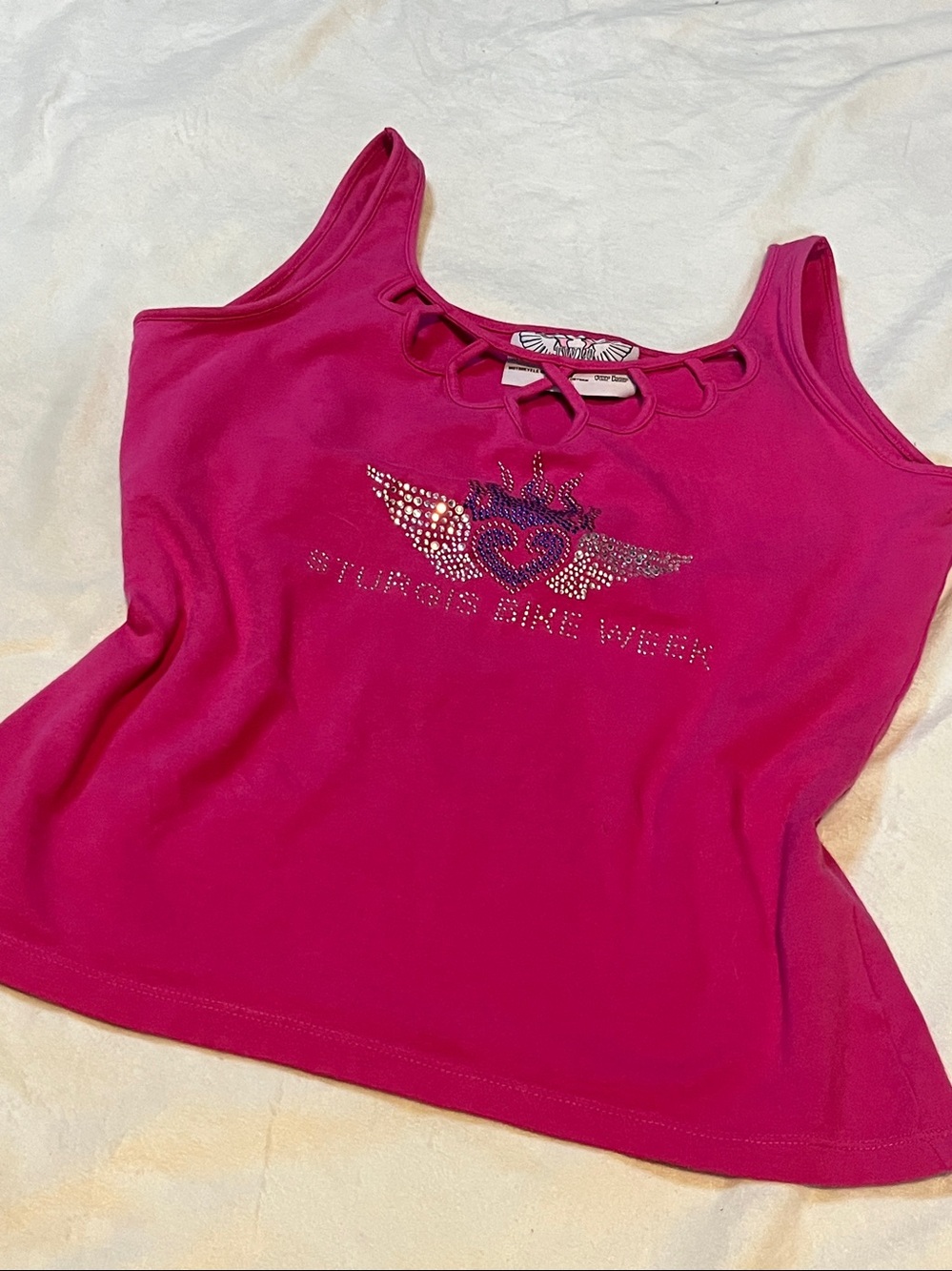 twin for her rare y2k rhinestone tank